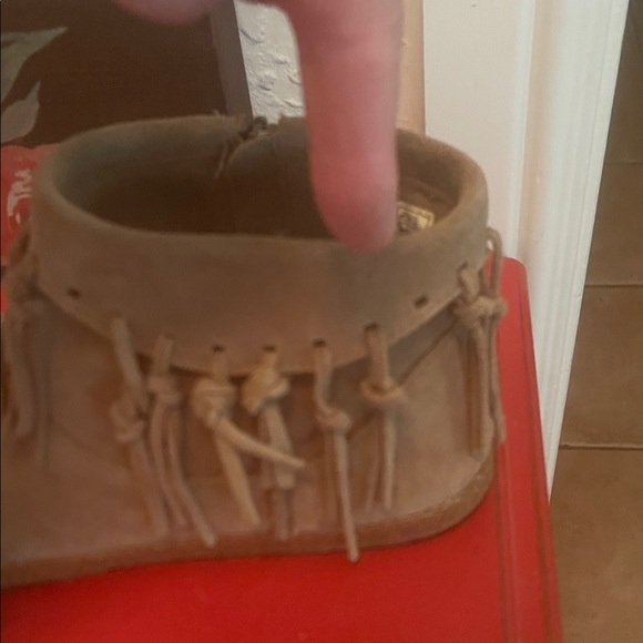 UGG Tan Suede Fringe Boots - Picture 7 of 10